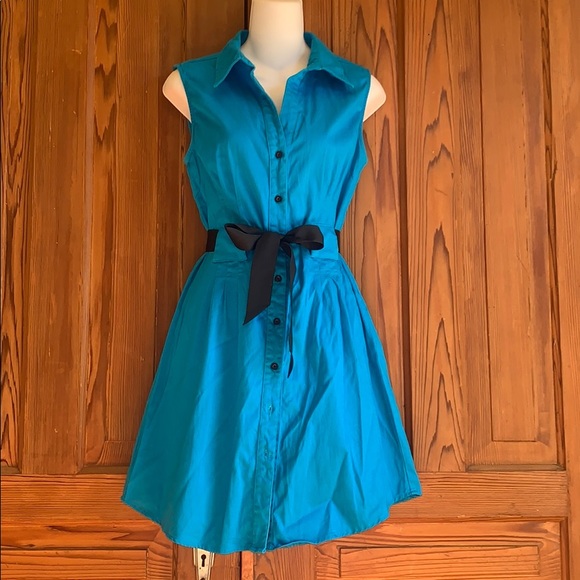 MG Originals Bright Blue Summer Midi Dress - Picture 1 of 12